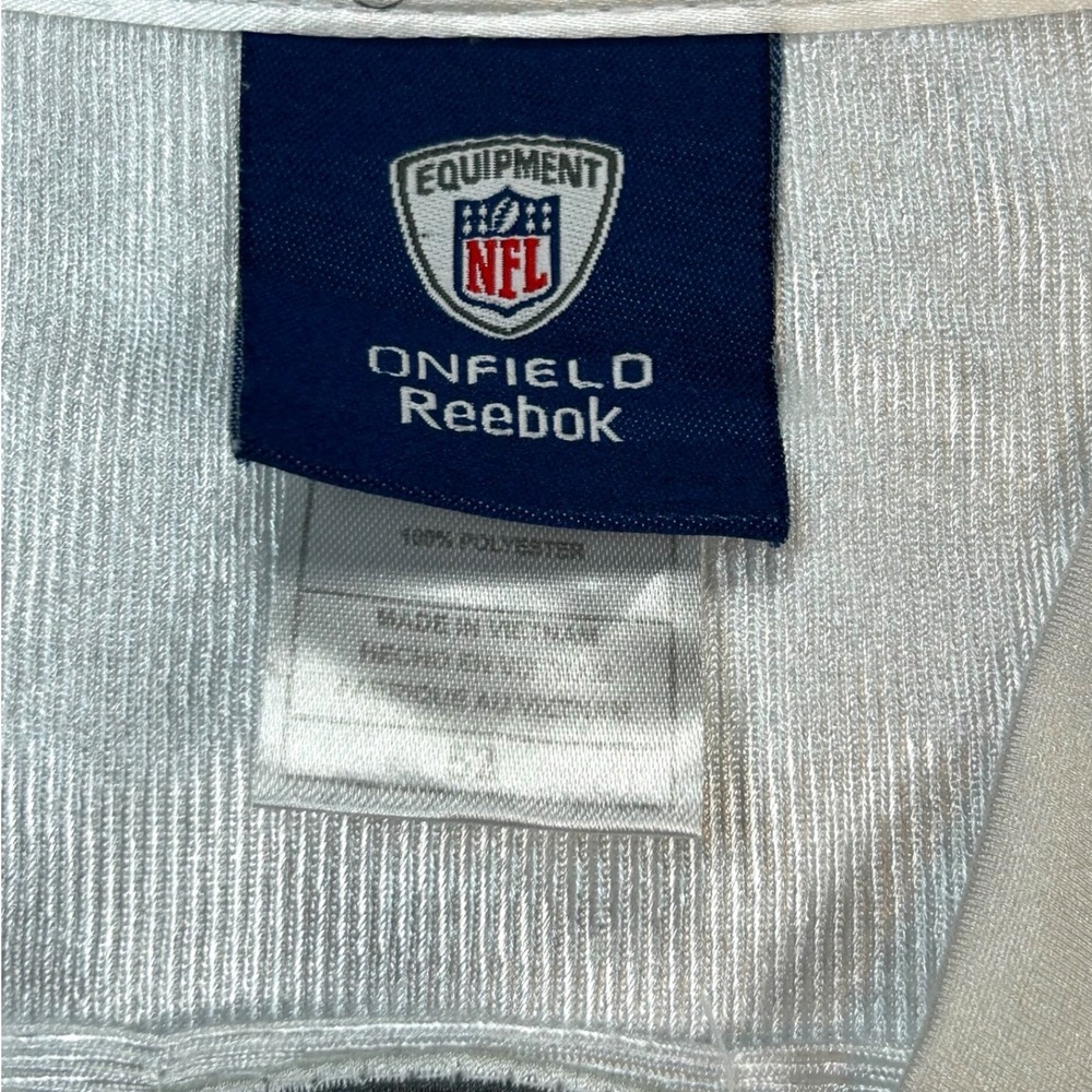 VTG Reebok Eli Manning New York Giants NFL Jersey Men 52 XL White Captain Patch - Picture 6 of 9